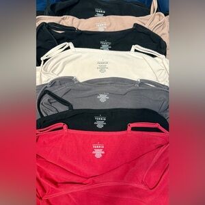 Torrid Camisole Collection in Red, Black, Gray, Pink, Dusty Rose